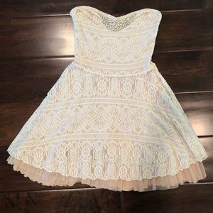 Free People Strapless Lace Dress